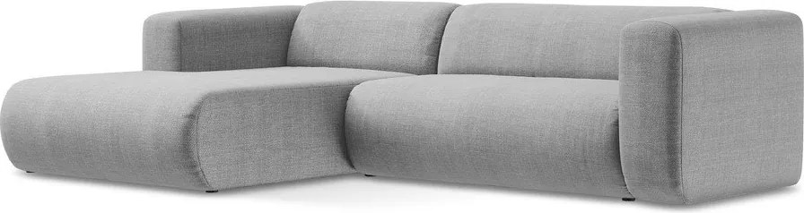 Colțar gri deschis (cu colț pe partea stângă/cu șezlong) Ekahi – Makamii