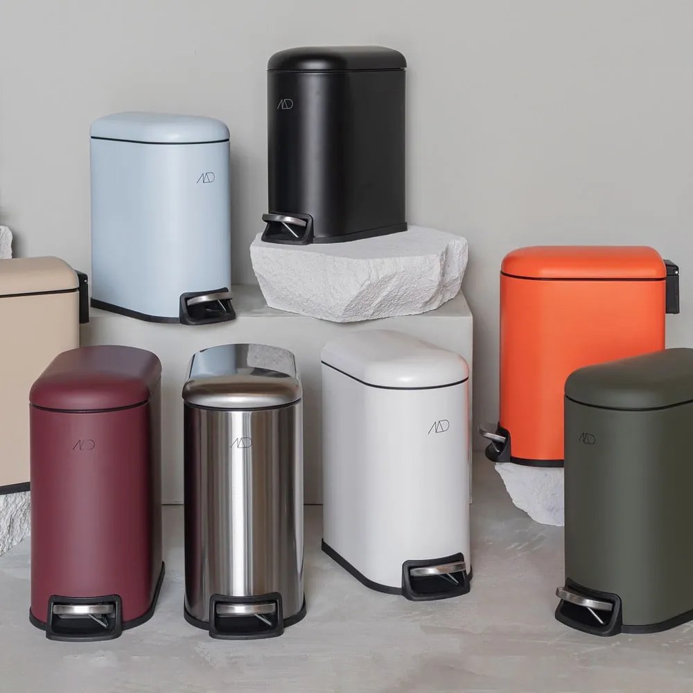 Coș de gunoi violet cu pedală din metal 5 l Mini Walther – Mette Ditmer Denmark