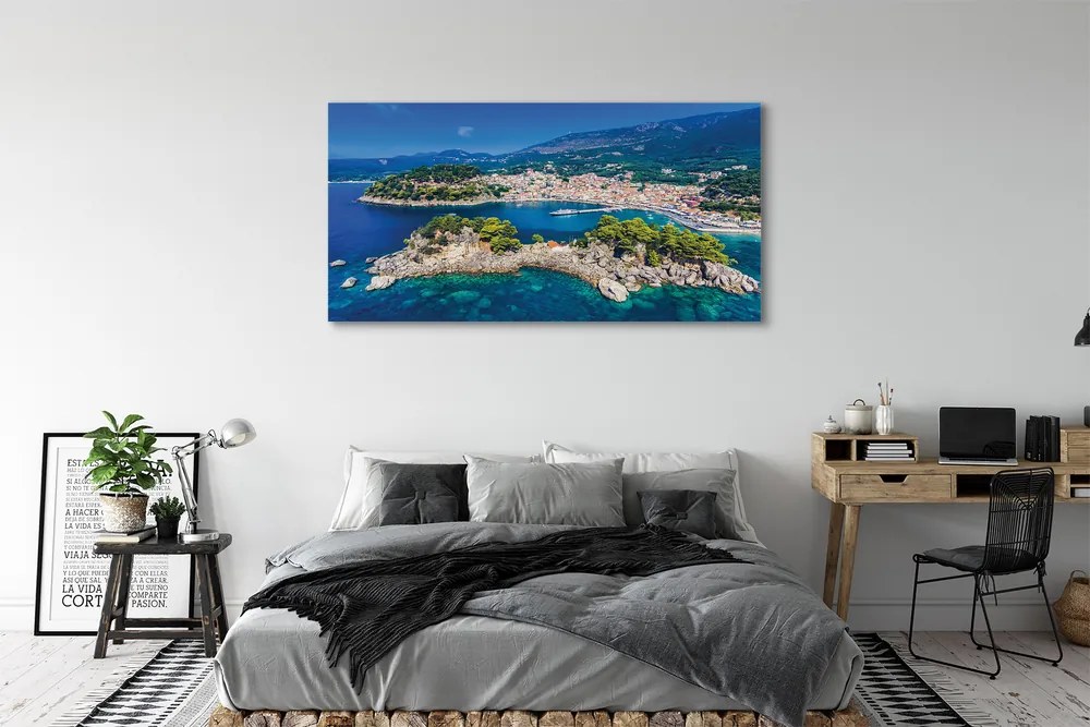 Tablouri canvas oraș mare Grecia Panorama