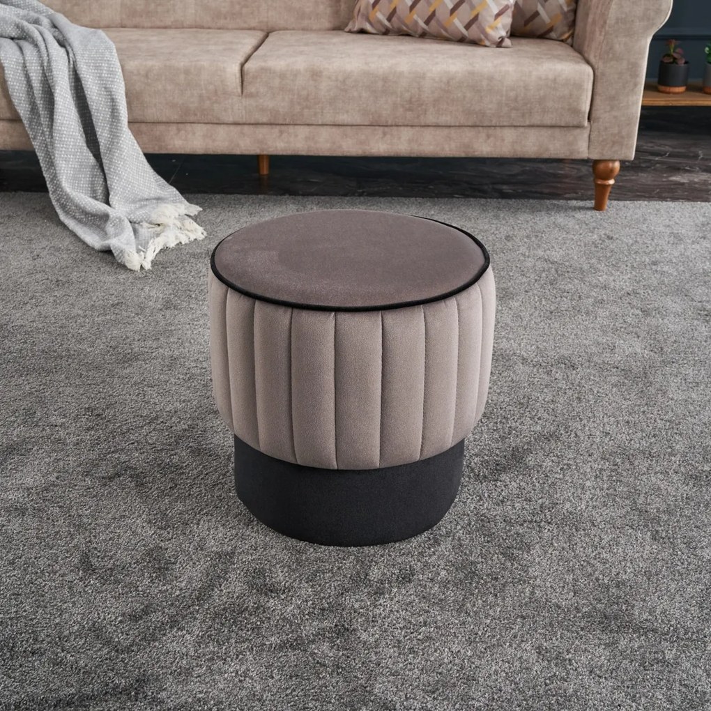 Taburet Rose Pouf Gri