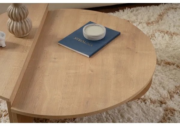 SET 2x măsuță de cafea ORION stejar