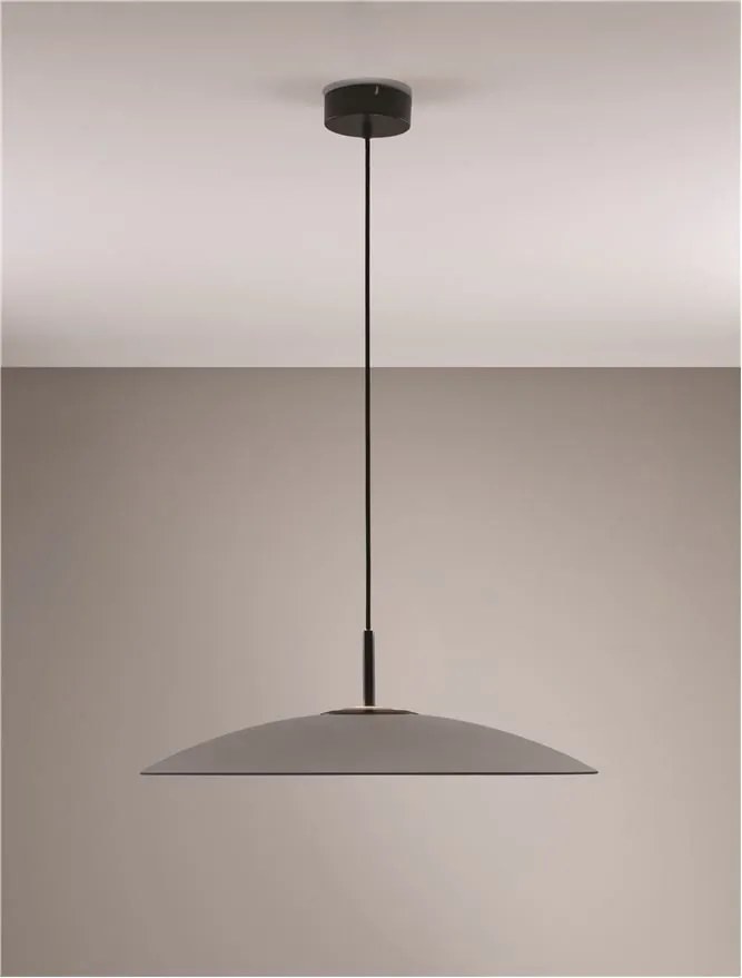 Lustra LED design modern POLIFEMO fumuriu, 60cm