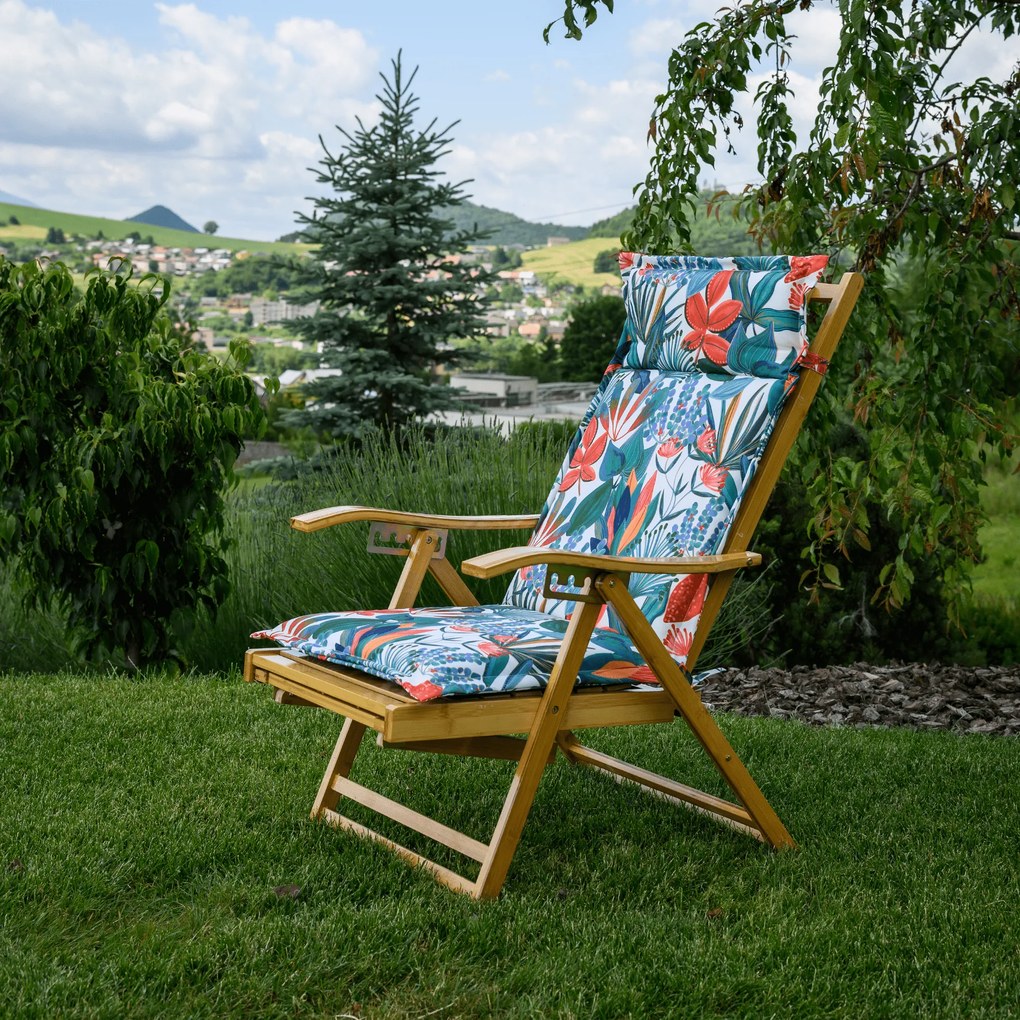 Pernă pentru scaun de grădină, model colorat, VALETI