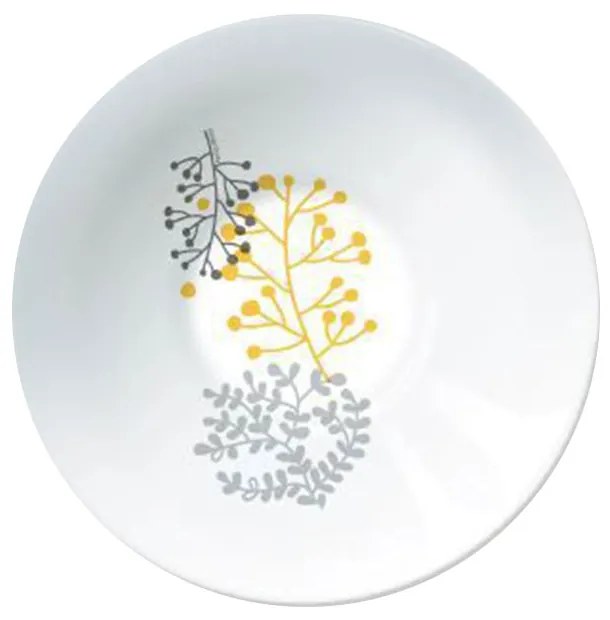 Salatiera portelan, galben, 16.5 cm, Nordic