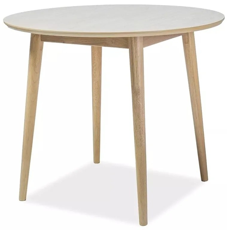 Masa rotunda Nelson stejar miere ø90 / h75 cm