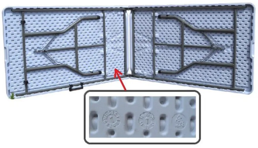 Masă pliabilă de catering pentru grădină Lățime: 60 cm | Lungime: 120 cm