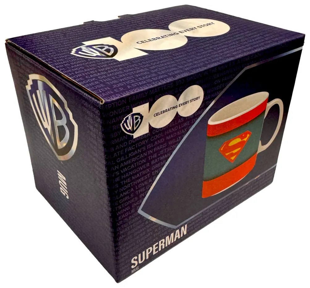 Superman Justice cană de porțelan 325 ml (11 oz) în cutie de cadou