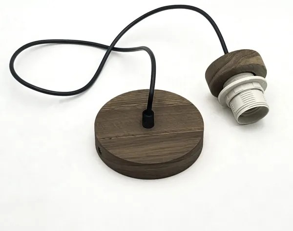 Lustră pe cablu Brilagi ANTHONY 1xE27/60W/230V stejar nuc/bej