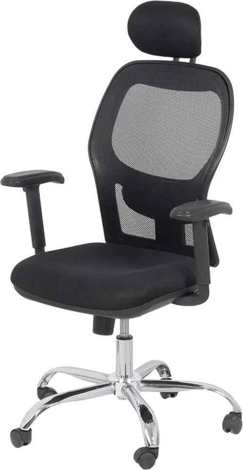 Scaun ergonomic OFF 989 negru, brațe reglabile și suport lombar