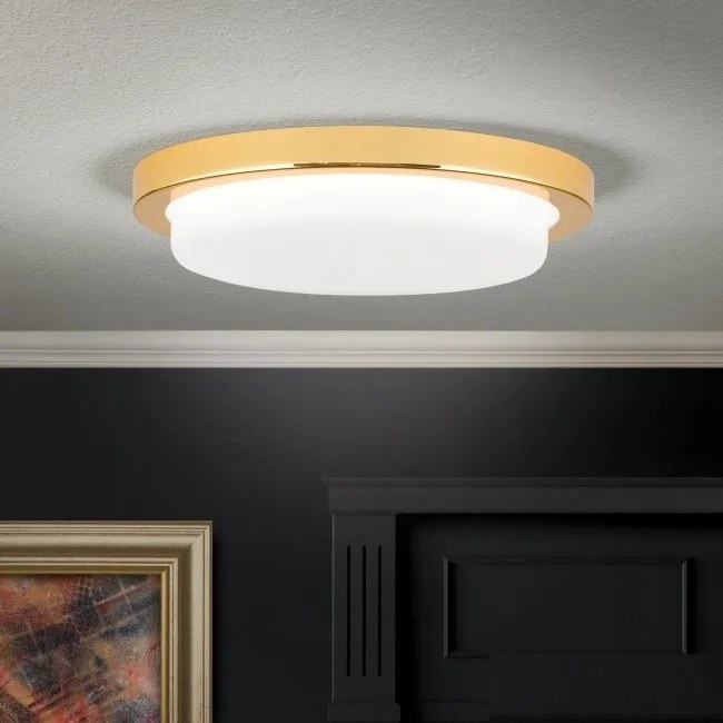 Plafoniera LED moderna LEROX 20cm aurie 24K