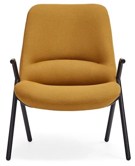 Fotoliu Teulat Dins, înălțime 90 cm, galben