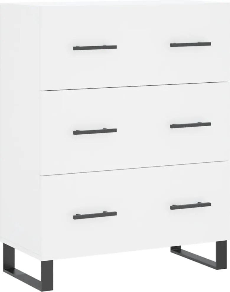 vidaXL Servantă, alb, 69,5x34x90 cm, lemn compozit