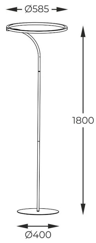 Lampadar, Lampa de podea LED design minimalist CORIT