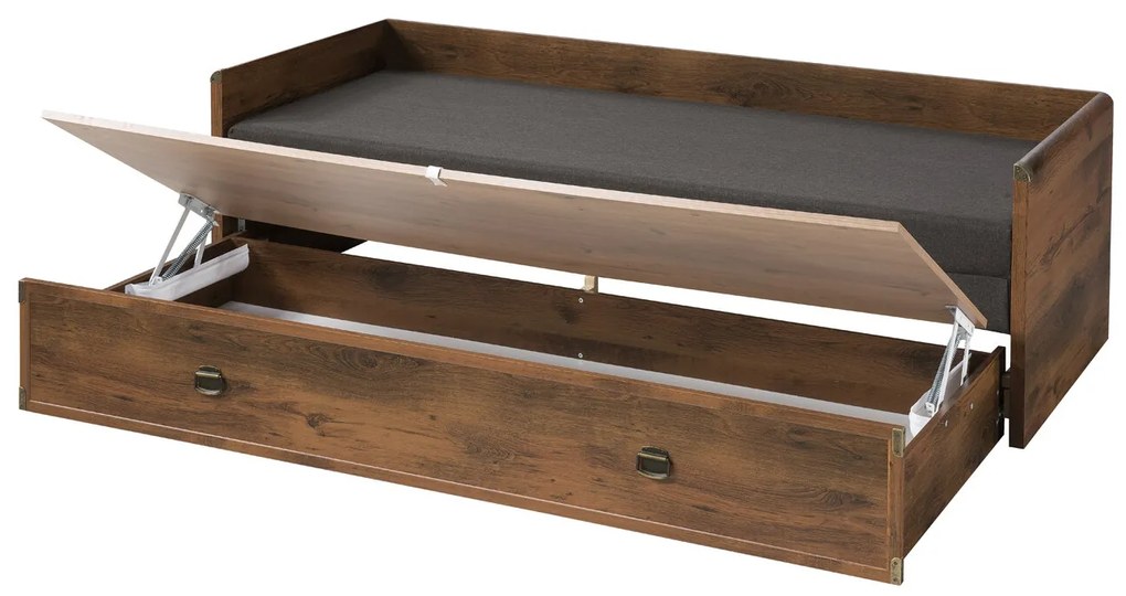 Zondo Pat extensibil 80 până la 160 cm INDIANA JLOZ 80/160 (stejar sutter). 1044406