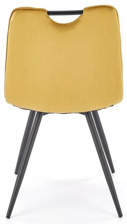 Scaun de bucaterie Olindo, galben
