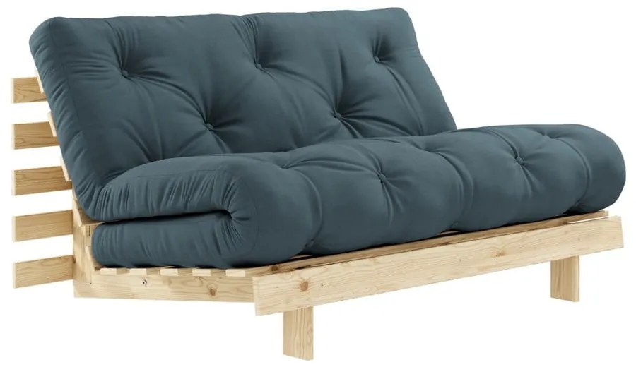 Canapea extensibilă albastră 140 cm Roots - Karup Design