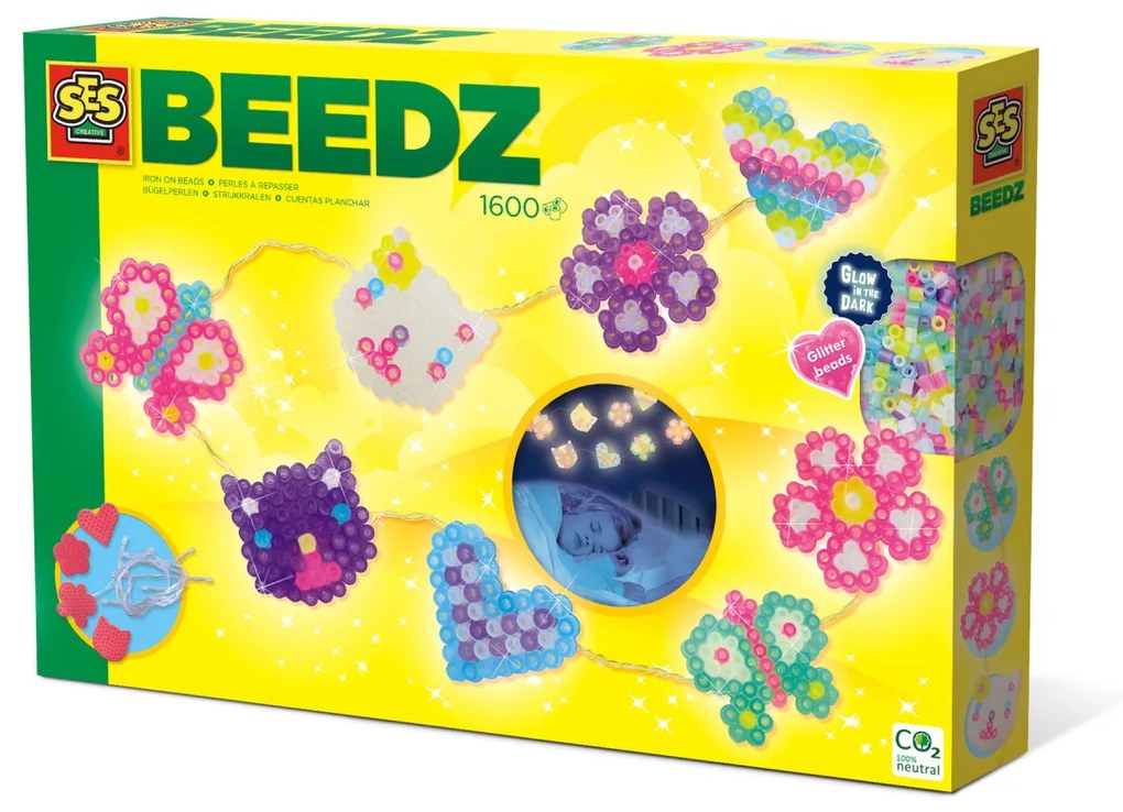 Set creativ Beedz - Margele de calcat Ghirlanda luminoasa