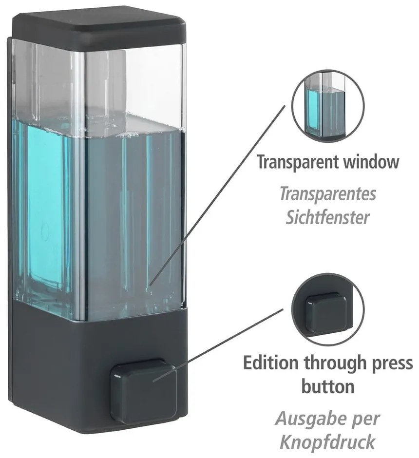 Dozator de săpun lichid de montat pe perete din plastic 0.32 l Istres – Wenko