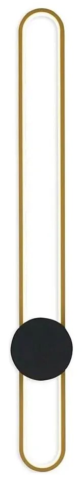 Aplica de perete LED FLORENTYNA LED/24W/230V 4000K auriu/negru