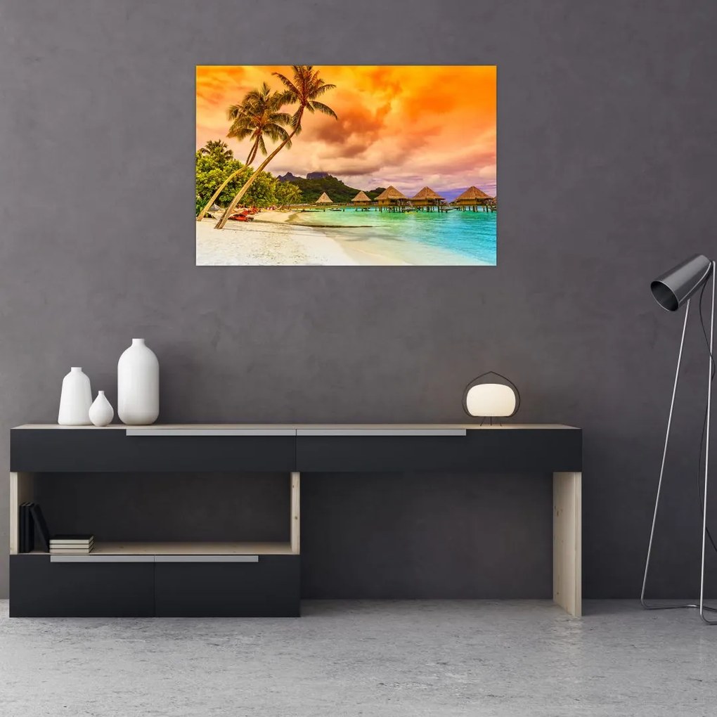 Tablou - Insula Bora Bora (90x60 cm)