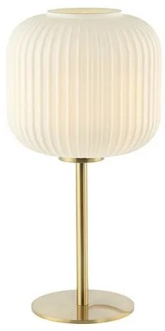 Veioza, lampa de masa design modern Mird alb, alama