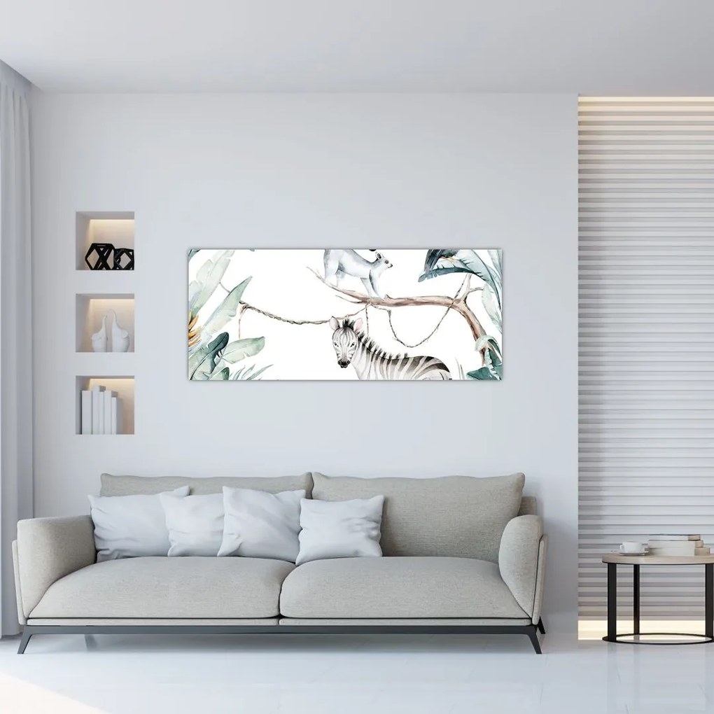 Tablou - Animale exotice (120x50 cm)