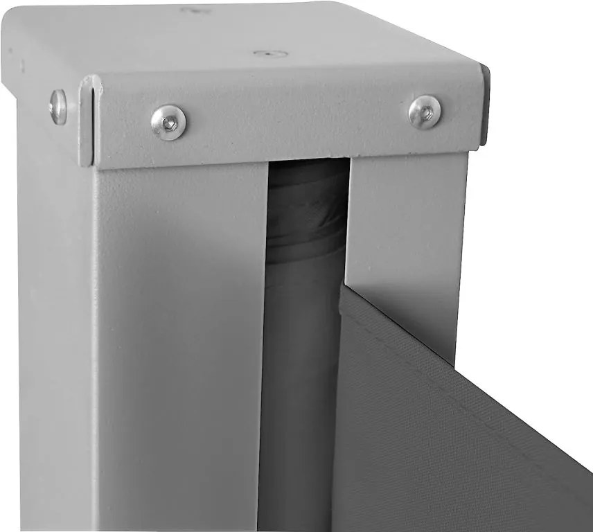 JAGO Paravan lateral extensibil, 180 x 500 cm, antracit