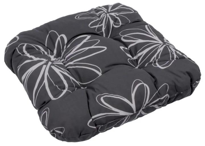Pernă pentru scaun SŮSA negru cu floare 30200-700