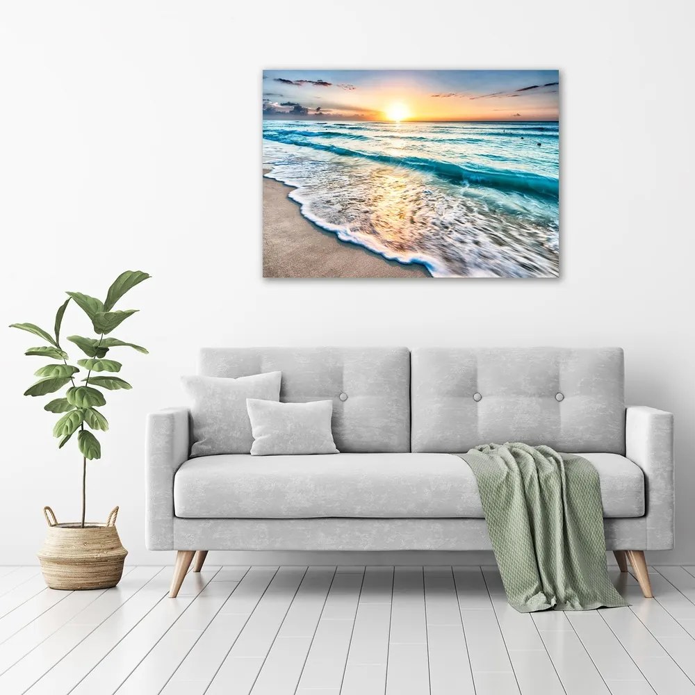 Print pe canvas Sunset beach
