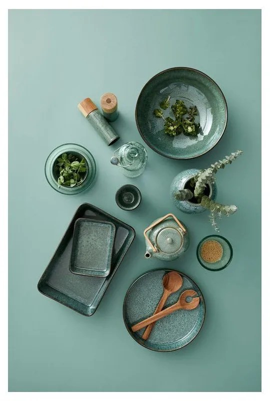 Bol verde/negru din gresie ø 30 cm Gastro Green/Black – Bitz