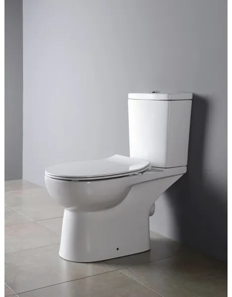 Sapho - vas WC combinat cu evacuare pe spate, ceramică, alb