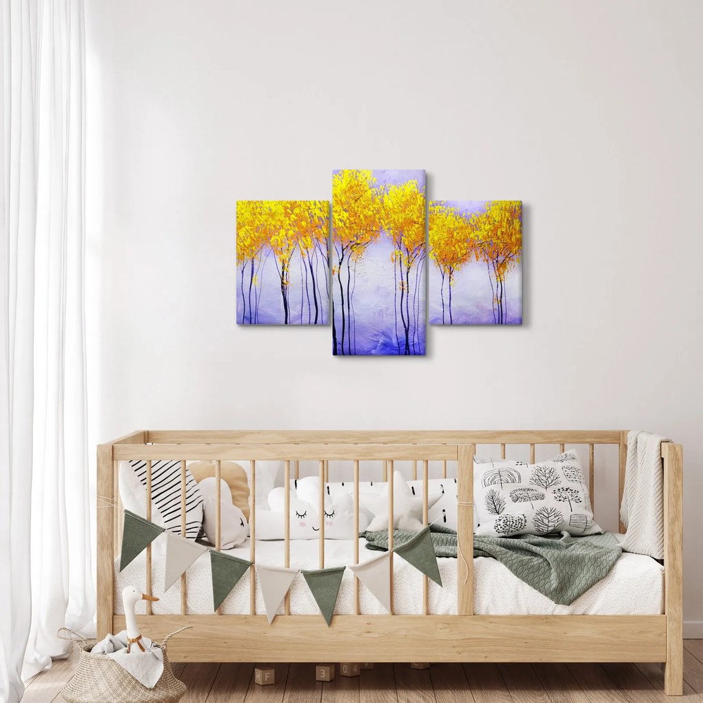 Tablou - Copaci galbeni (90x60 cm)