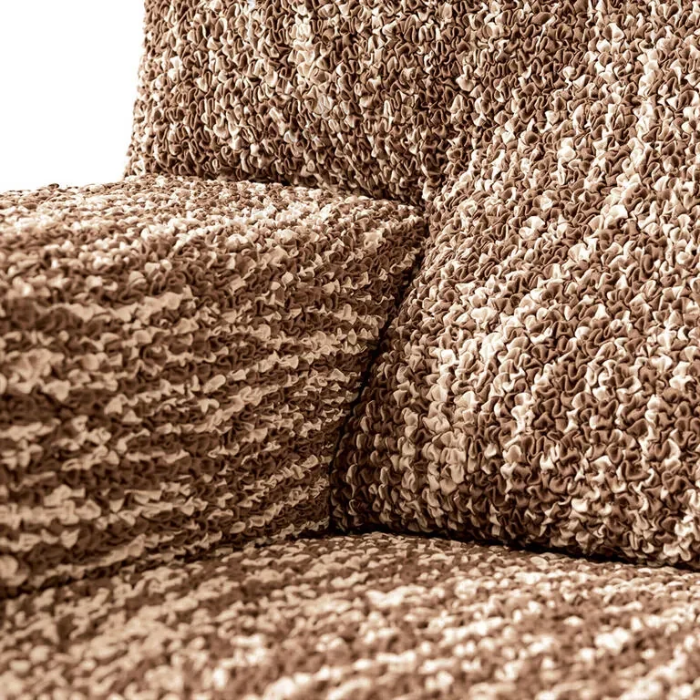 Huse bielastice UNIVERSO NOU dungi maro fotoliu cu manere de lemn (l. 40 - 70 cm)