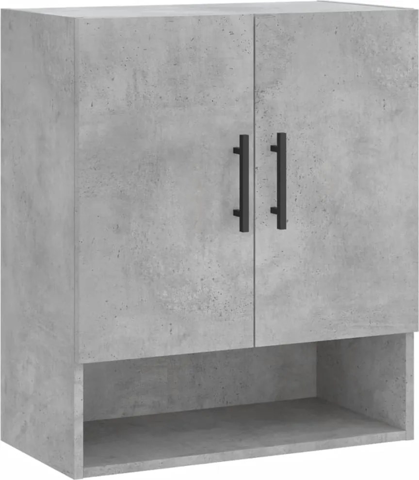 vidaXL Dulap de perete, gri beton, 60x31x70 cm, lemn compozit