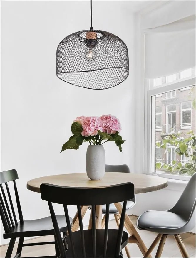 Lustra/Pendul design decorativ modern LYRON negru