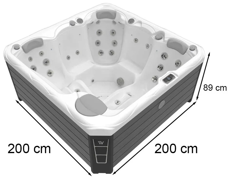 Budapest CityLife Deluxe jacuzzi Ice white
