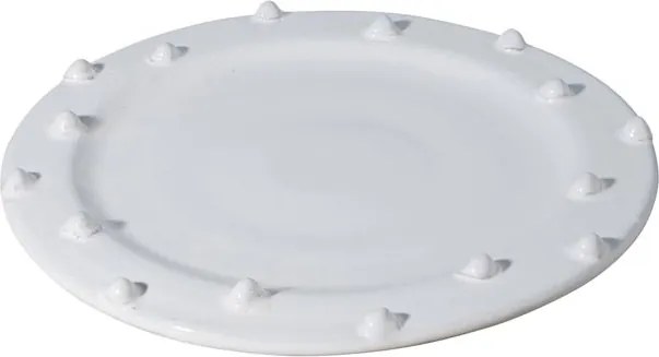 Farfurie alba din ceramica, D24.5cm Dante