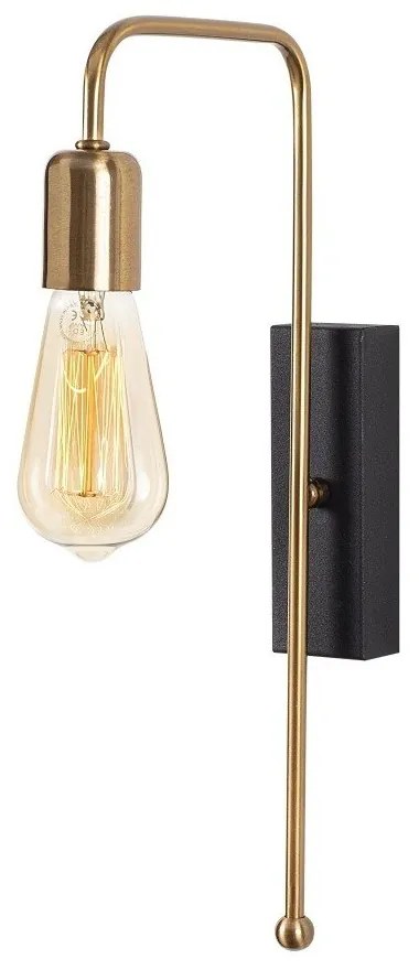 Aplică metalică Opviq lights Irene, negru