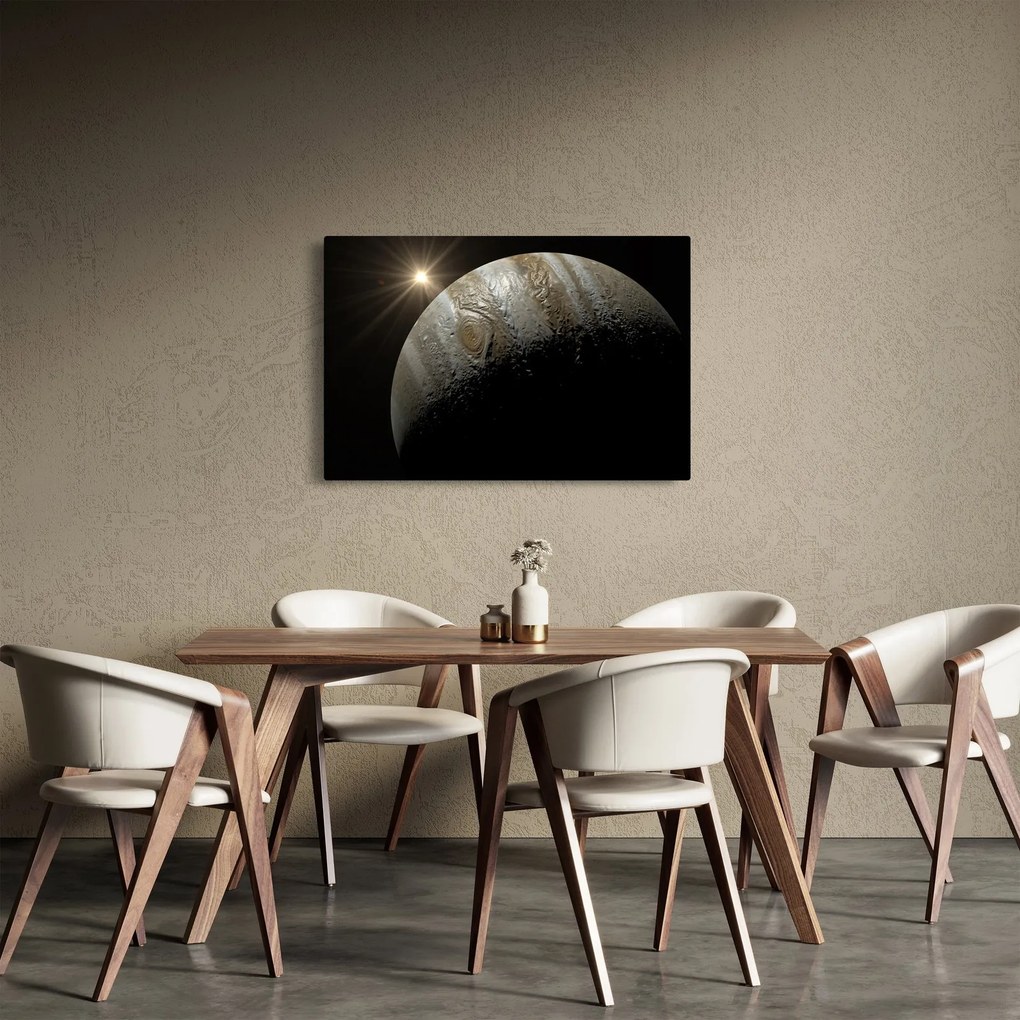 Tablou cu planetă în cosmos (90x60 cm)
