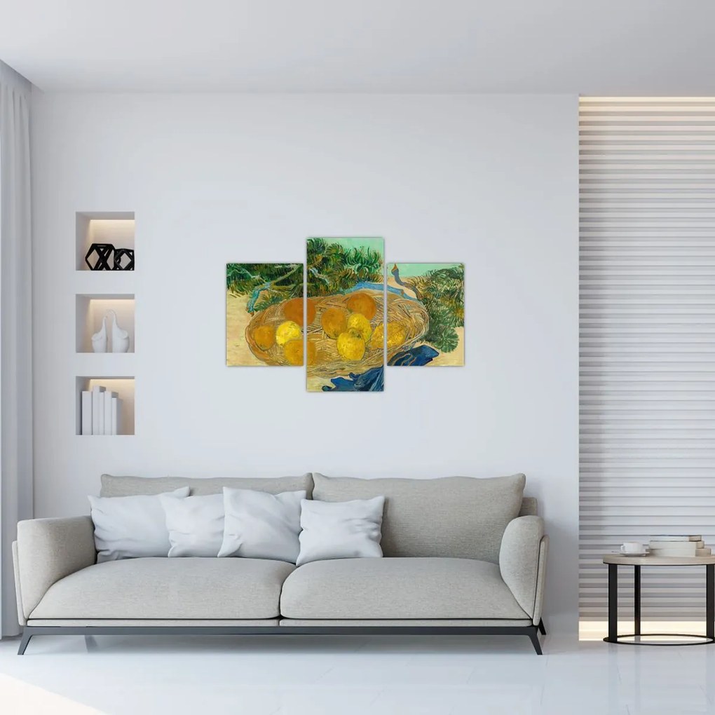 Tablou - Vincent van Gogh, Still Life of Oranges and Lemons with Blue Gloves, reproducere (90x60 cm)