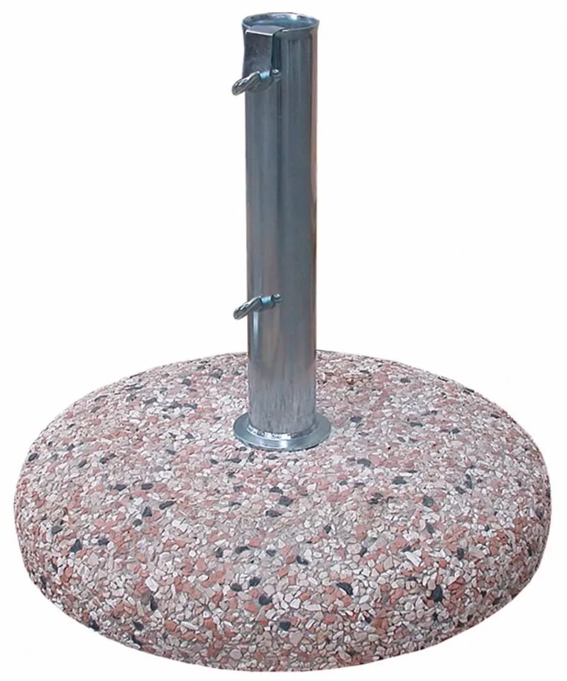 Baza pentru umbrela de gradina, Barry, Bizzotto, 25 kg, Ø 45 cm, stalp Ø 50 mm, ciment