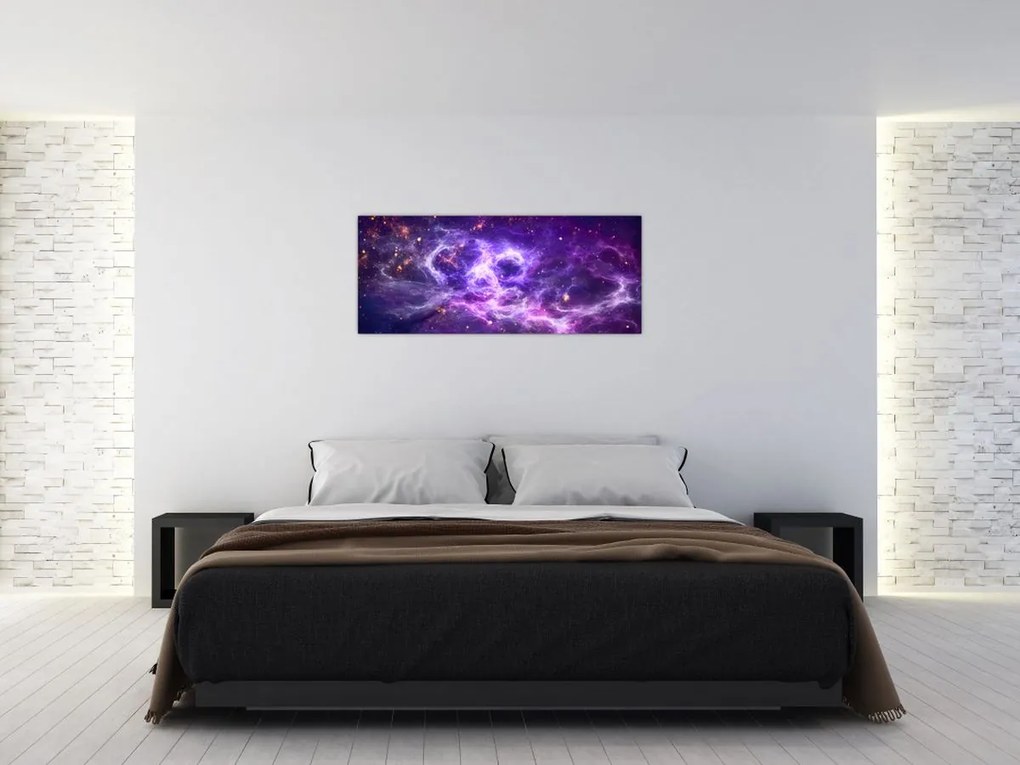 Tablou - Universul violet (120x50 cm)