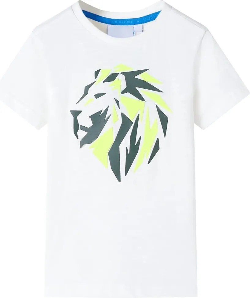 vidaXL Tricou pentru copii, ecru, 140