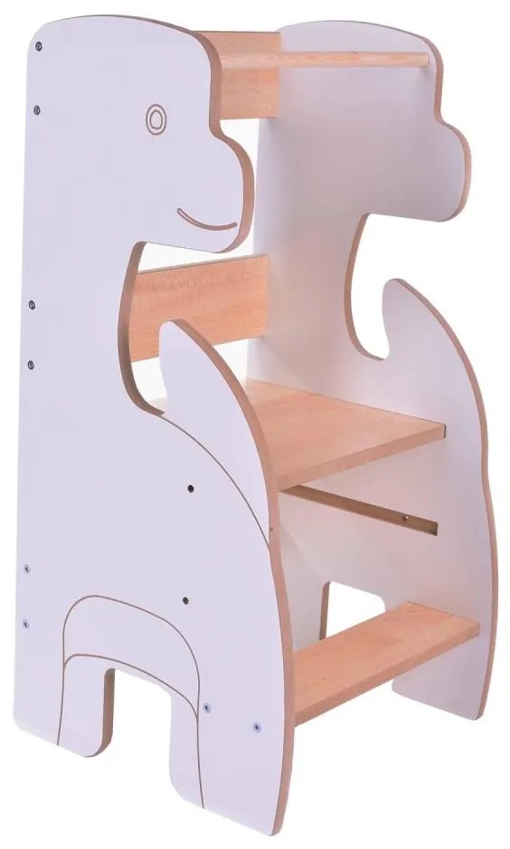 Turn educativ DINO alb/arțar