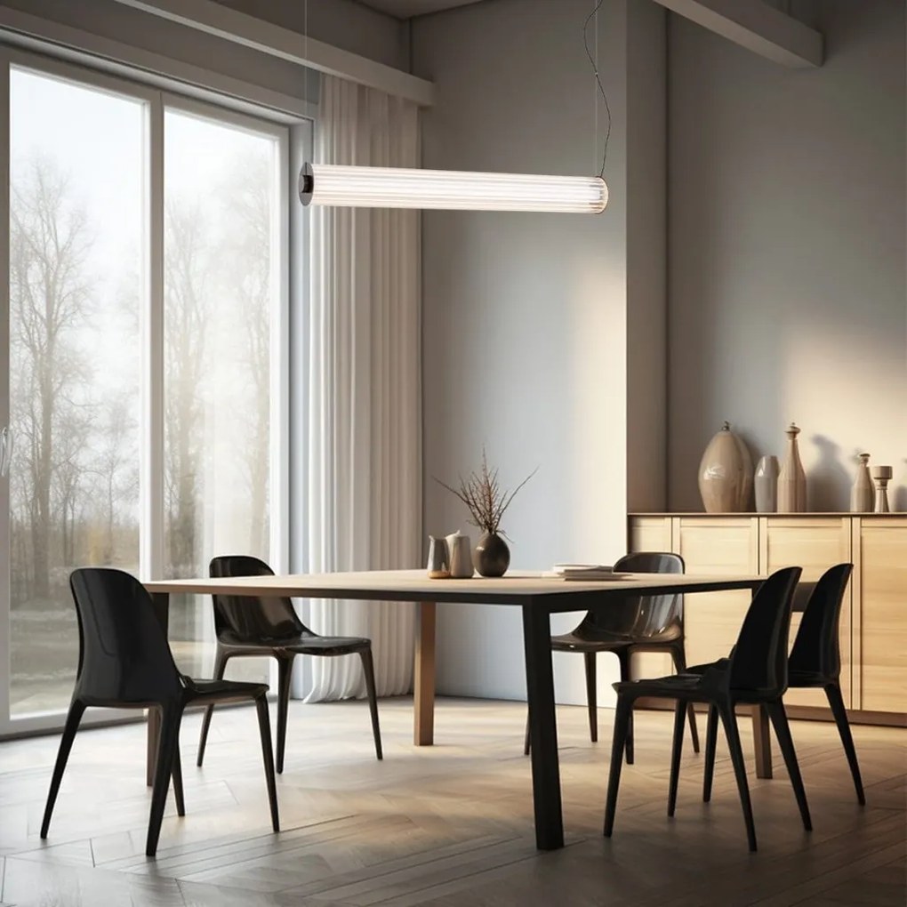 Lustra LED eleganta realizata manual Hampton titan periat