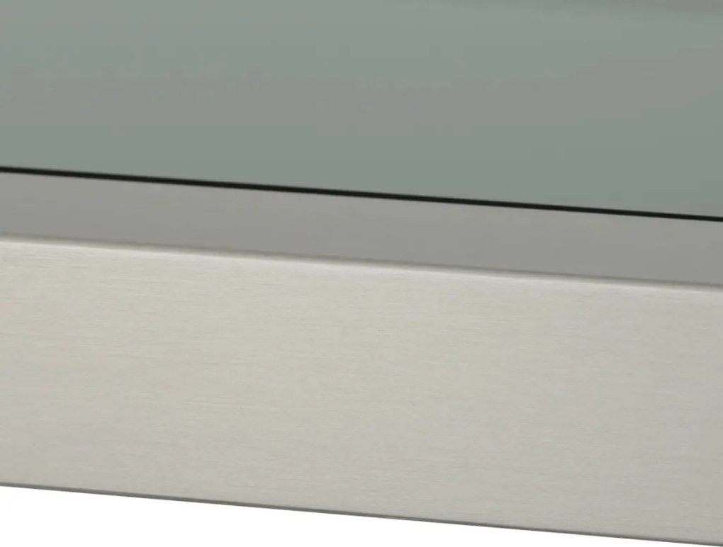 Raft design LUX, Otel Periat, Sticla Fumurie, Corrado II