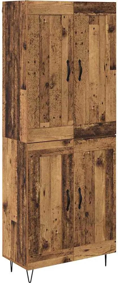 vidaXL Bufet Lemn Vechi 69,5 x 34 x 180 cm Lemn compozit