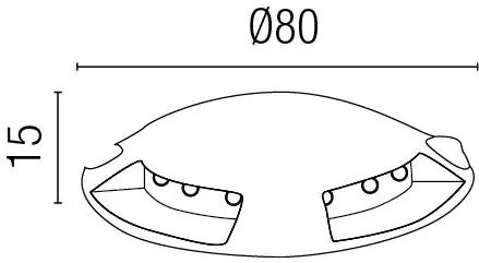 Corp aparent exterior IP67 LED Keenan 70564