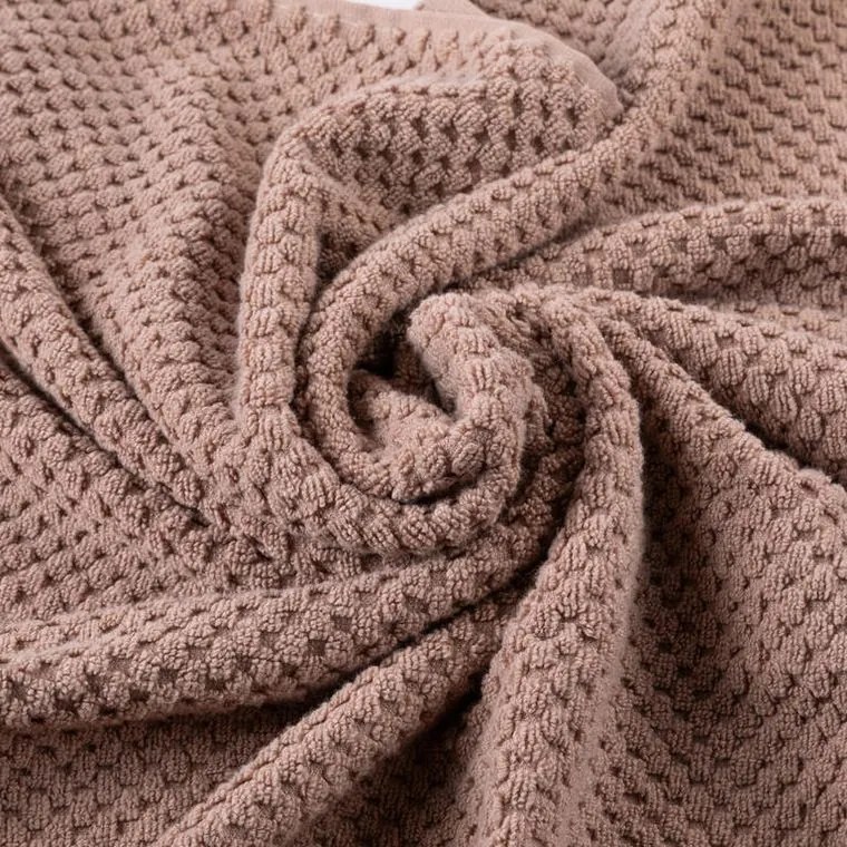decoDoma Set de 2 prosoape de baie din frotir MODENA latté 70 x 140 cm