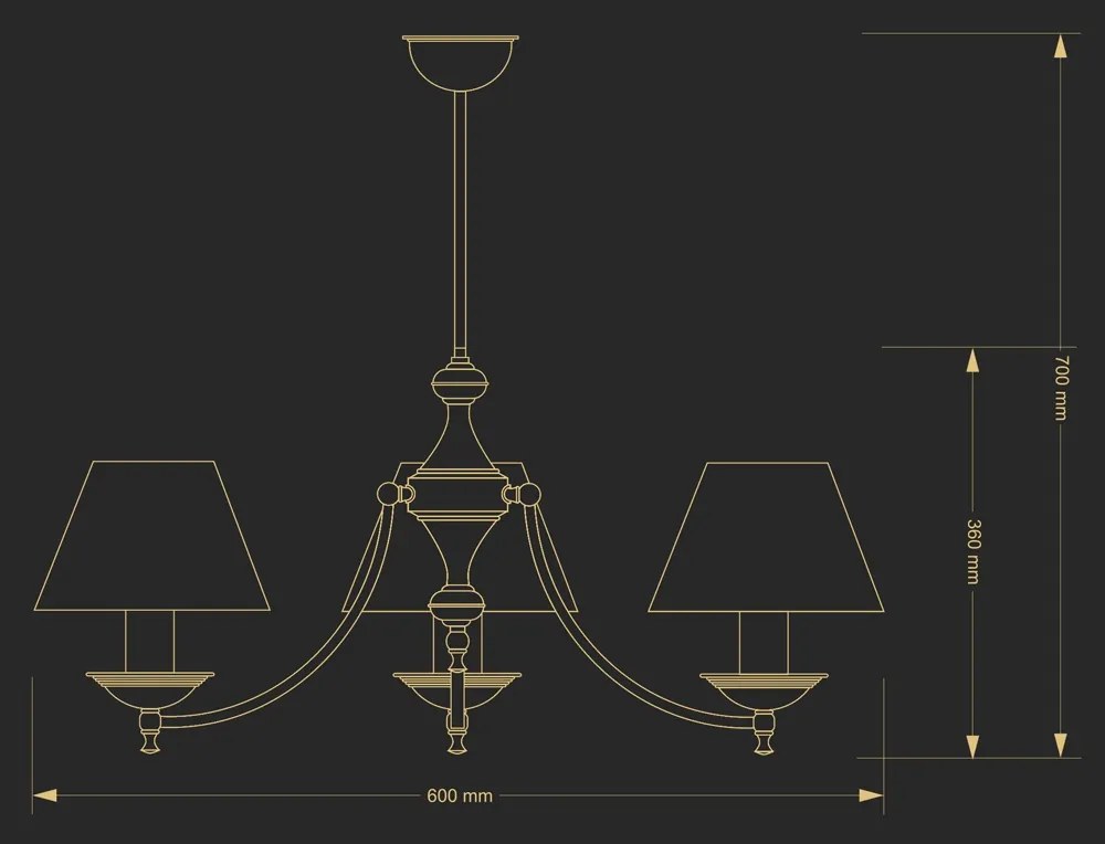 Candelabru 3 brate elegant, Cristal Scholer San Marino